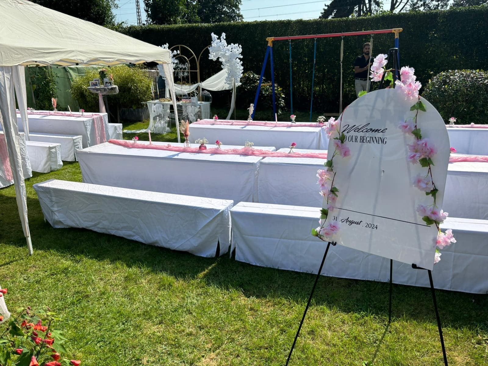 Bierzeltgarnitur Hochzeit, 