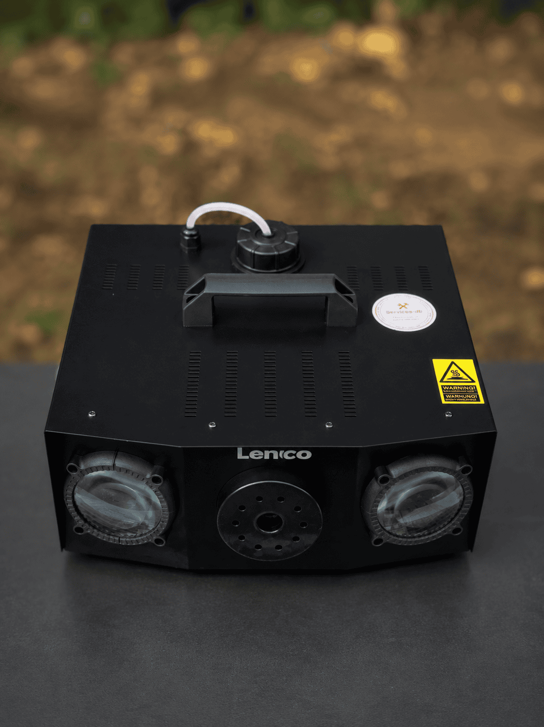 Lenco LFM 220 BK 2 in 1 Partymaschine mit Dual Matrix-RGB Lichtern und Nebelmaschine 2, 