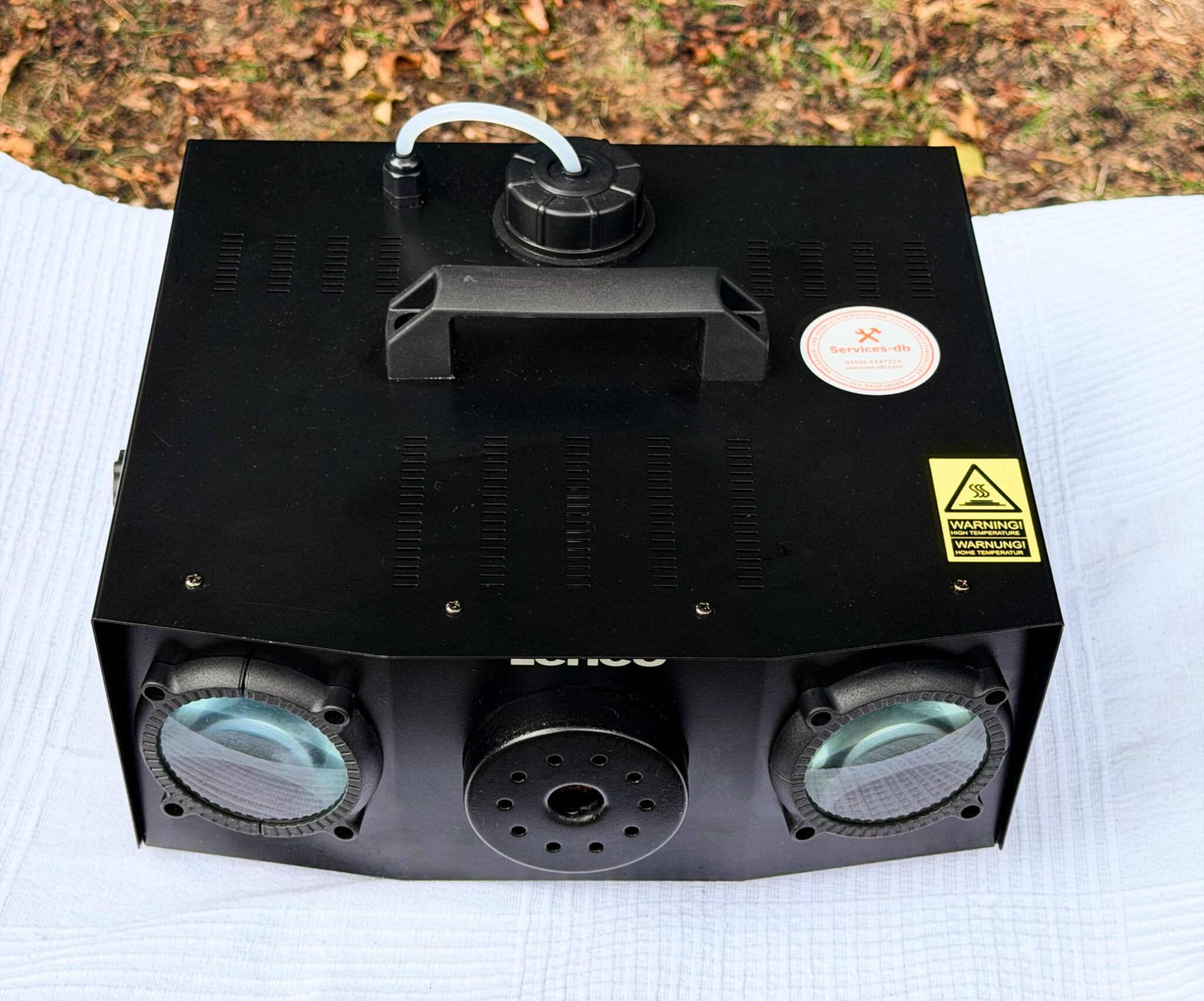 Lenco LFM 220 BK 2 in 1 Partymaschine mit Dual Matrix-RGB Lichtern und Nebelmaschine 1, 